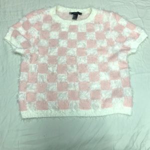 Fluffy Crop Top Sweater